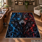 Blue Dragon Fantasy Area Rug shown in room setting, view 5