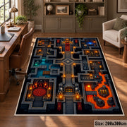 Arcade Dungeon Map Area Rug shown in room setting, view 5