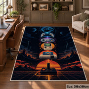 Handheld Game Sunset Area Rug shown in room setting, view 5