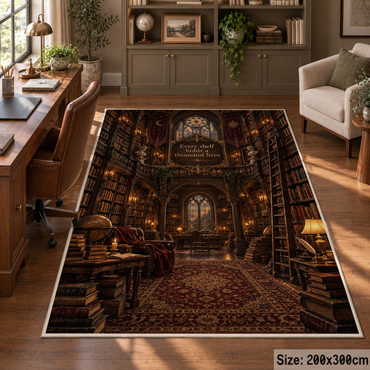 Grand Antique Library Area Rug shown in room setting, view 5
