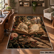 Floral Storybook Garden Area Rug shown in room setting, view 5