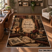 Cozy Book and Tea Area Rug shown in room setting, view 5
