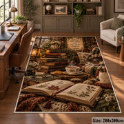 Cozy Vintage Reading Table Area Rug shown in room setting, view 5