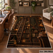 Floor-to-Ceiling Bookshelves Area Rug shown in room setting, view 5