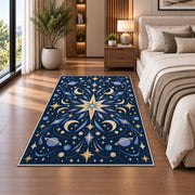 Navy Celestial Star Rug, Moon and Gold Star Area Carpet for Kids Bedroom and Dreamy Room Decor - image 5