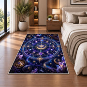 Purple Cosmic Star Chart Rug, Galaxy Orbit Area Carpet for Bedroom and Imaginative Room Decor - image 5