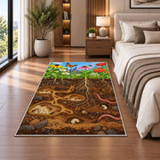 Underground Garden Roots Rug, room view 5
