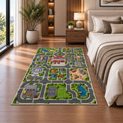 Detailed Neighborhood Road Rug, room view 5