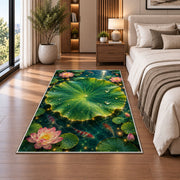 Lotus Leaf Pond Garden Rug, room view 5