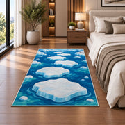 White Cloud Trail Blue Sky Rug, room view 5