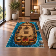 Sailing Ship Deck Rug, room view 5
