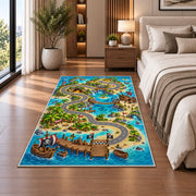 Water Park Map Rug, room view 5