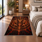 Fiery Celestial Emblem Rug, room view 5
