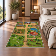 Farm Field Paths Rug, Printed Area Carpet for Kids Bedroom and Cozy Living Room Decor - image 5