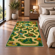 Winding Woodland Trail Rug, Printed Area Carpet for Kids Bedroom and Cozy Living Room Decor - image 5