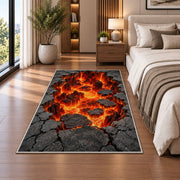 Molten Lava Opening Rug, Printed Area Carpet for Kids Bedroom and Cozy Living Room Decor - image 5