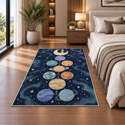 Pastel Planet Path Rug, Printed Area Carpet for Kids Bedroom and Cozy Living Room Decor - image 5