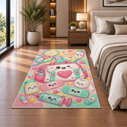 Cute Medical Bag Rug in a bedroom beside the bed