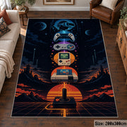 Handheld Game Sunset Area Rug shown in room setting, view 6