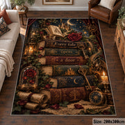 Antique Storybook Stack Area Rug shown in room setting, view 6