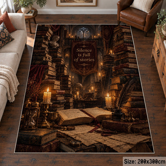 Candlelit Antique Study Area Rug shown in room setting, view 6