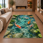 Koi Pond Water Garden Rug, room view 6