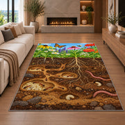 Underground Garden Roots Rug, room view 6