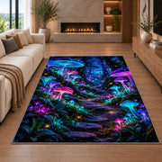 Glowing Mushroom Woodland Rug, room view 6
