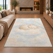 Sleeping Baby Clouds Rug, room view 6