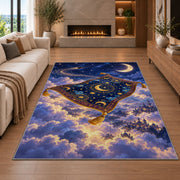 Starry Moon Clouds Rug, Printed Area Carpet for Kids Bedroom and Cozy Living Room Decor - image 6