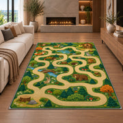 Winding Woodland Trail Rug, Printed Area Carpet for Kids Bedroom and Cozy Living Room Decor - image 6