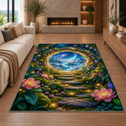 Enchanted Forest Portal Rug, Printed Area Carpet for Kids Bedroom and Cozy Living Room Decor - image 6