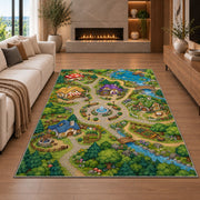 Garden Adventure Map Rug, Printed Area Carpet for Kids Bedroom and Cozy Living Room Decor - image 6