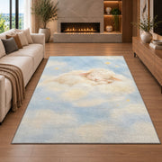 Pastel Baby Cloud Rug, Printed Area Carpet for Kids Bedroom and Cozy Living Room Decor - image 6