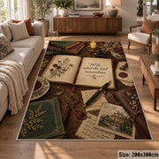 Open Book Botanical Area Rug shown in room setting, view 7