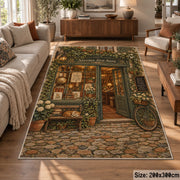 Storybook Library Door Area Rug shown in room setting, view 7