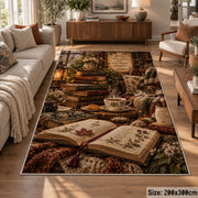 Cozy Vintage Reading Table Area Rug shown in room setting, view 7
