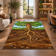 Woodland Tree Roots Rug, Forest Nature Area Carpet for Kids Room and Cozy Living Room Decor - image 7