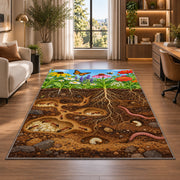 Underground Garden Roots Rug, room view 7