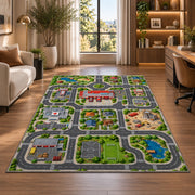 Detailed Neighborhood Road Rug, room view 7