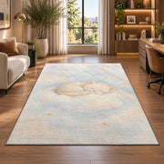 Sleeping Baby Clouds Rug, room view 7