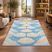 Cloud Stepping Path Rug, room view 7