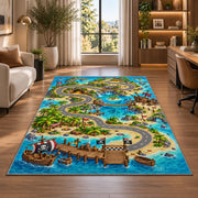 Water Park Map Rug, room view 7