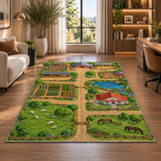 Farm Field Paths Rug, Printed Area Carpet for Kids Bedroom and Cozy Living Room Decor - image 7
