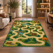 Winding Woodland Trail Rug, Printed Area Carpet for Kids Bedroom and Cozy Living Room Decor - image 7