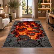 Molten Lava Opening Rug, Printed Area Carpet for Kids Bedroom and Cozy Living Room Decor - image 7