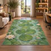 Green Lily Pad Path Rug, Printed Area Carpet for Kids Bedroom and Cozy Living Room Decor - image 7