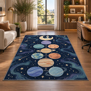 Pastel Planet Path Rug, Printed Area Carpet for Kids Bedroom and Cozy Living Room Decor - image 7