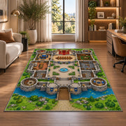 Castle Garden Plan Rug, Printed Area Carpet for Kids Bedroom and Cozy Living Room Decor - image 7