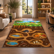Woodland Burrow Rooms Rug, Printed Area Carpet for Kids Bedroom and Cozy Living Room Decor - image 7